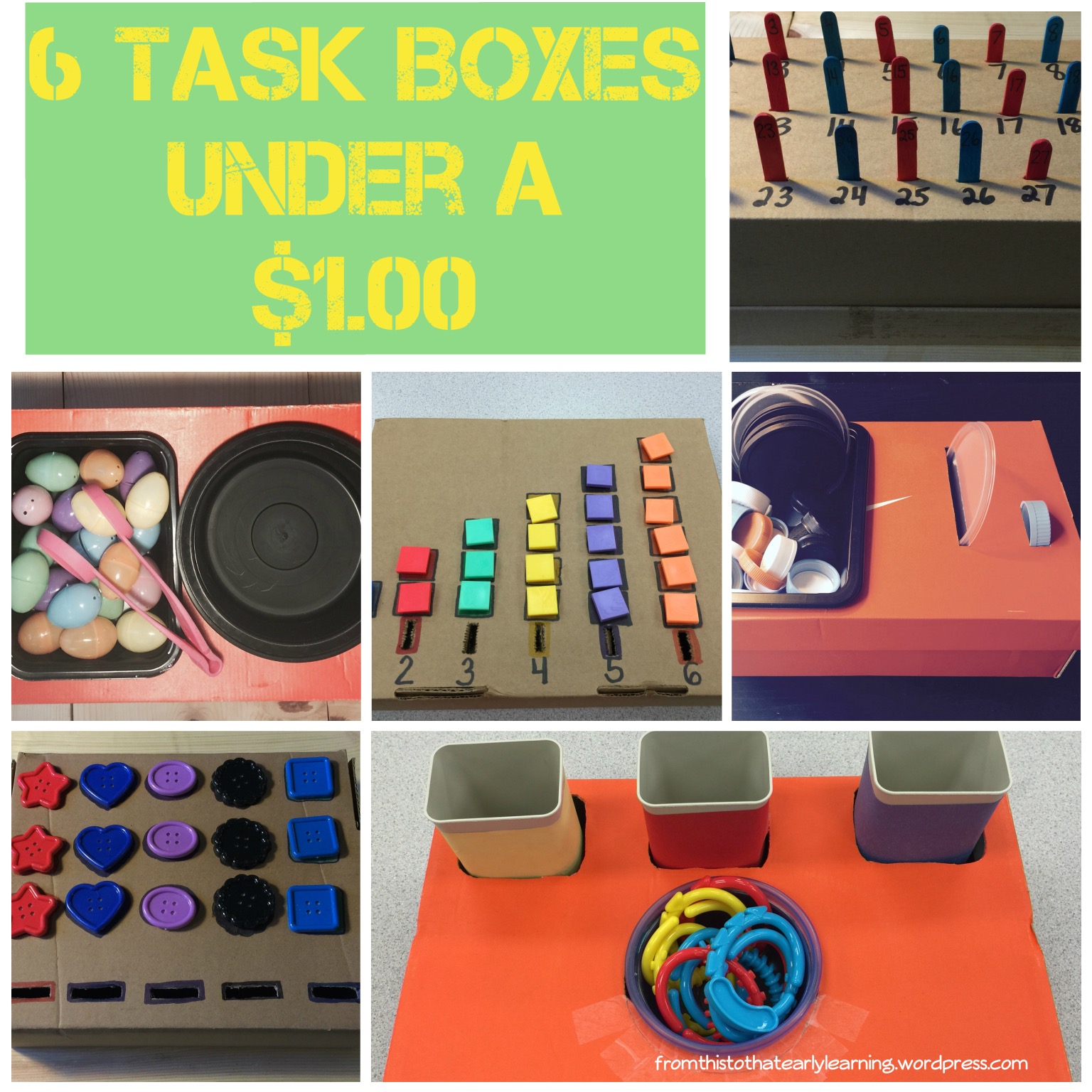 Shoe Box Task Boxes – Part II – From This To That Early Learning